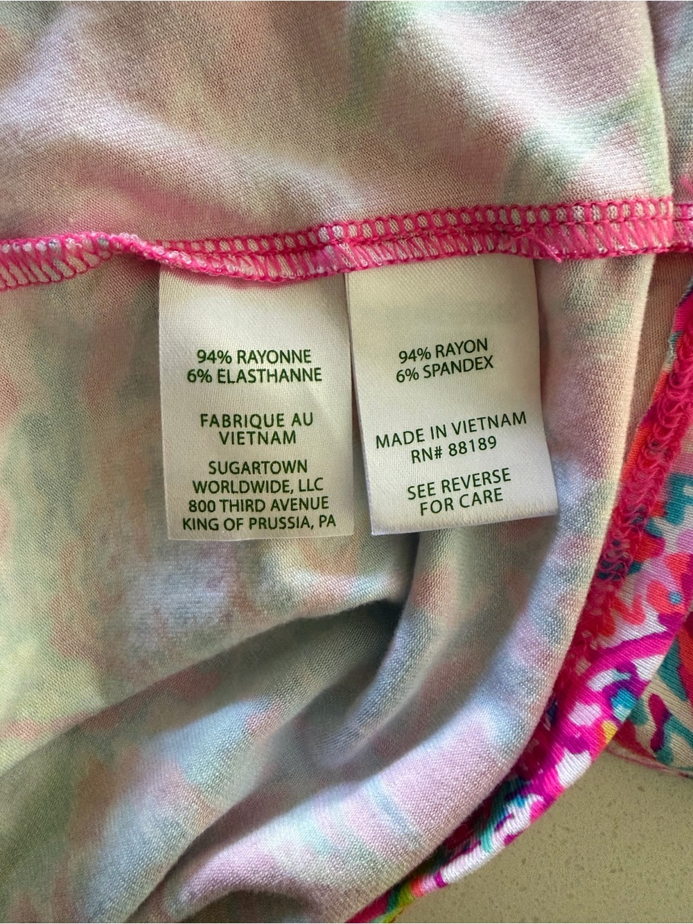 Lilly Pulitzer Parigi Floral Skort Romper Size Large Multicolor Pink - Picture 8 of 9